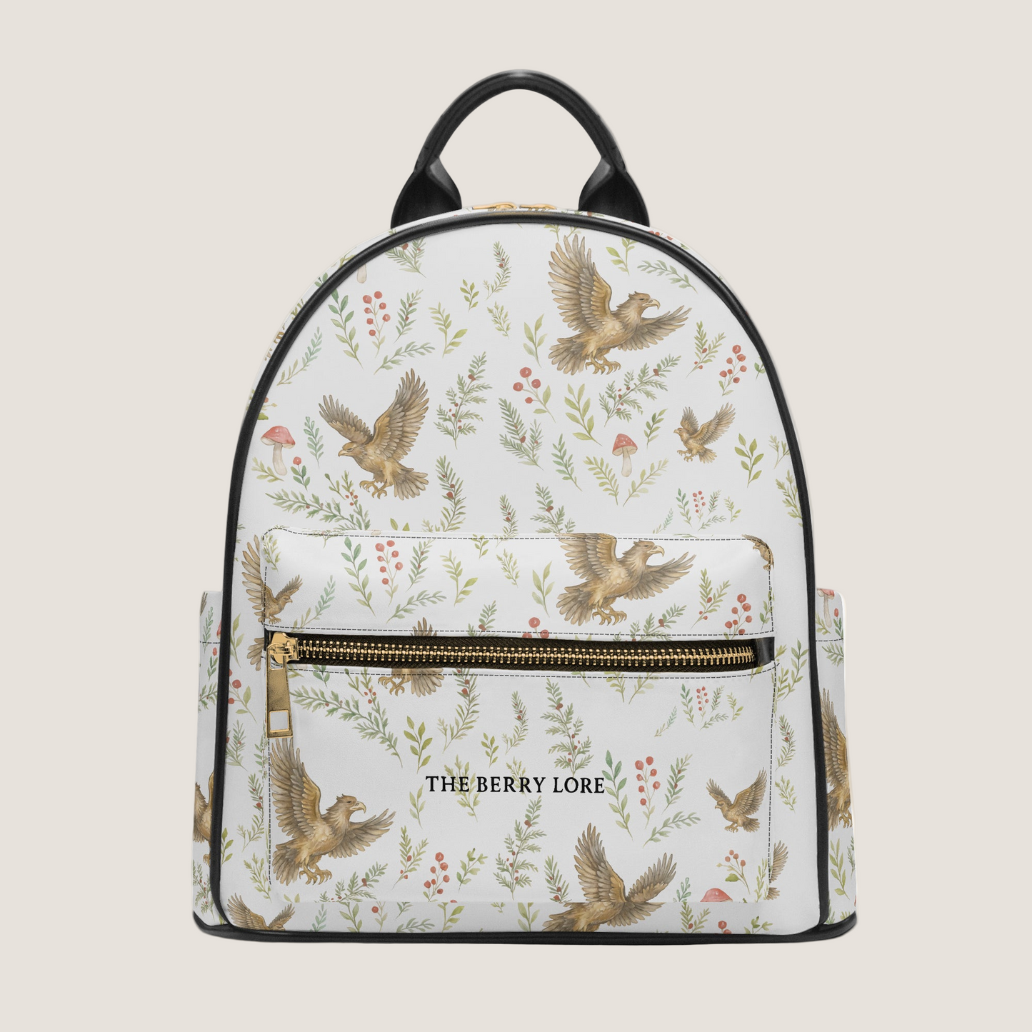 R_909. All Over Printed PU Backpack