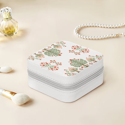 Matyo and kalocsai traditional Hungarian jewelry box case with floral pattern