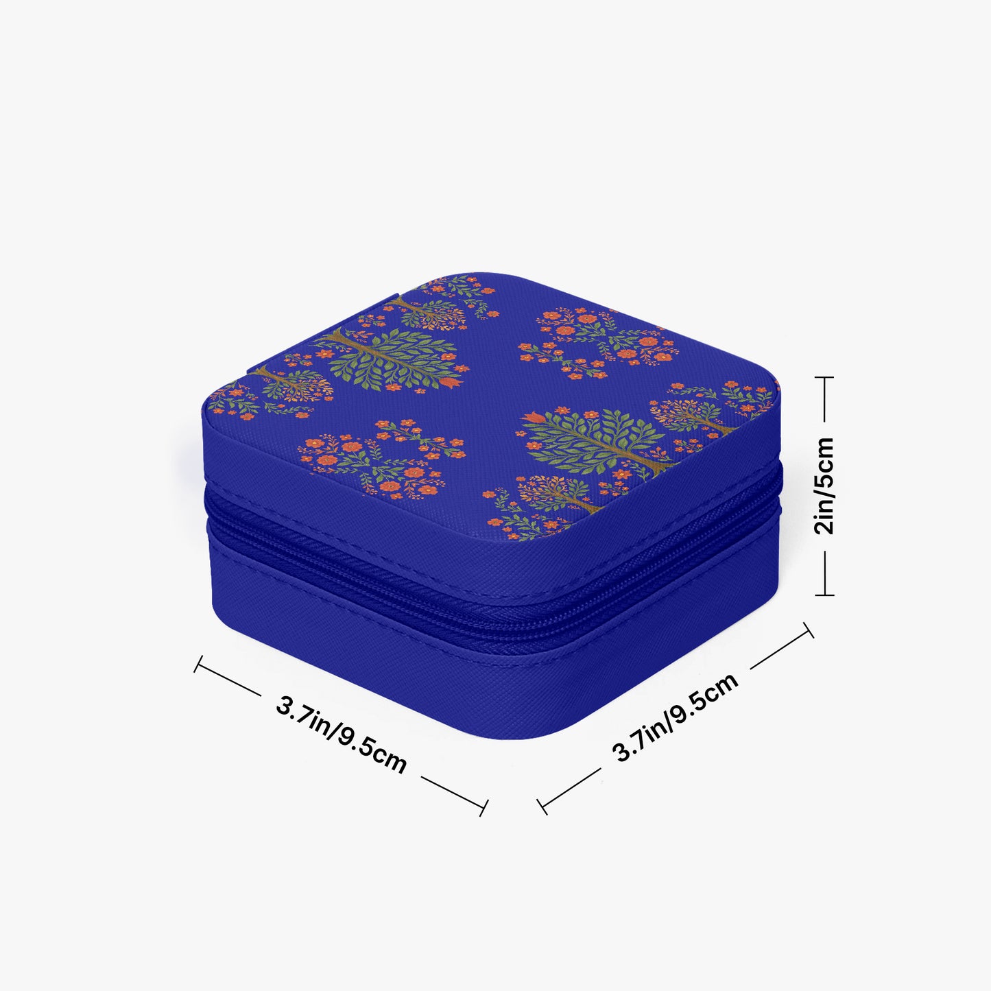 Matyo and kalocsai traditional Hungarian jewelry box case with floral pattern