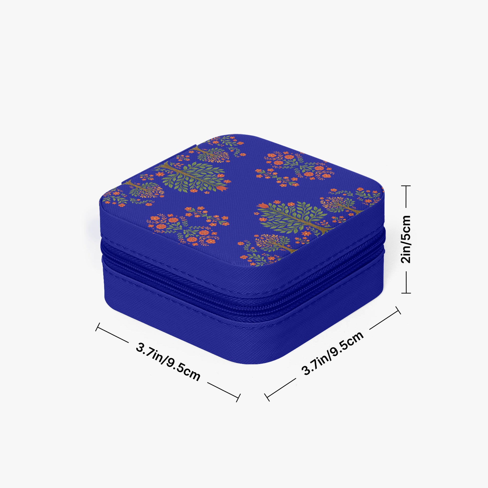 Matyo and kalocsai traditional Hungarian jewelry box case with floral pattern