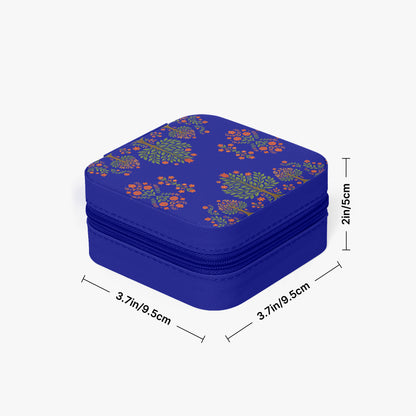 Matyo and kalocsai traditional Hungarian jewelry box case with floral pattern