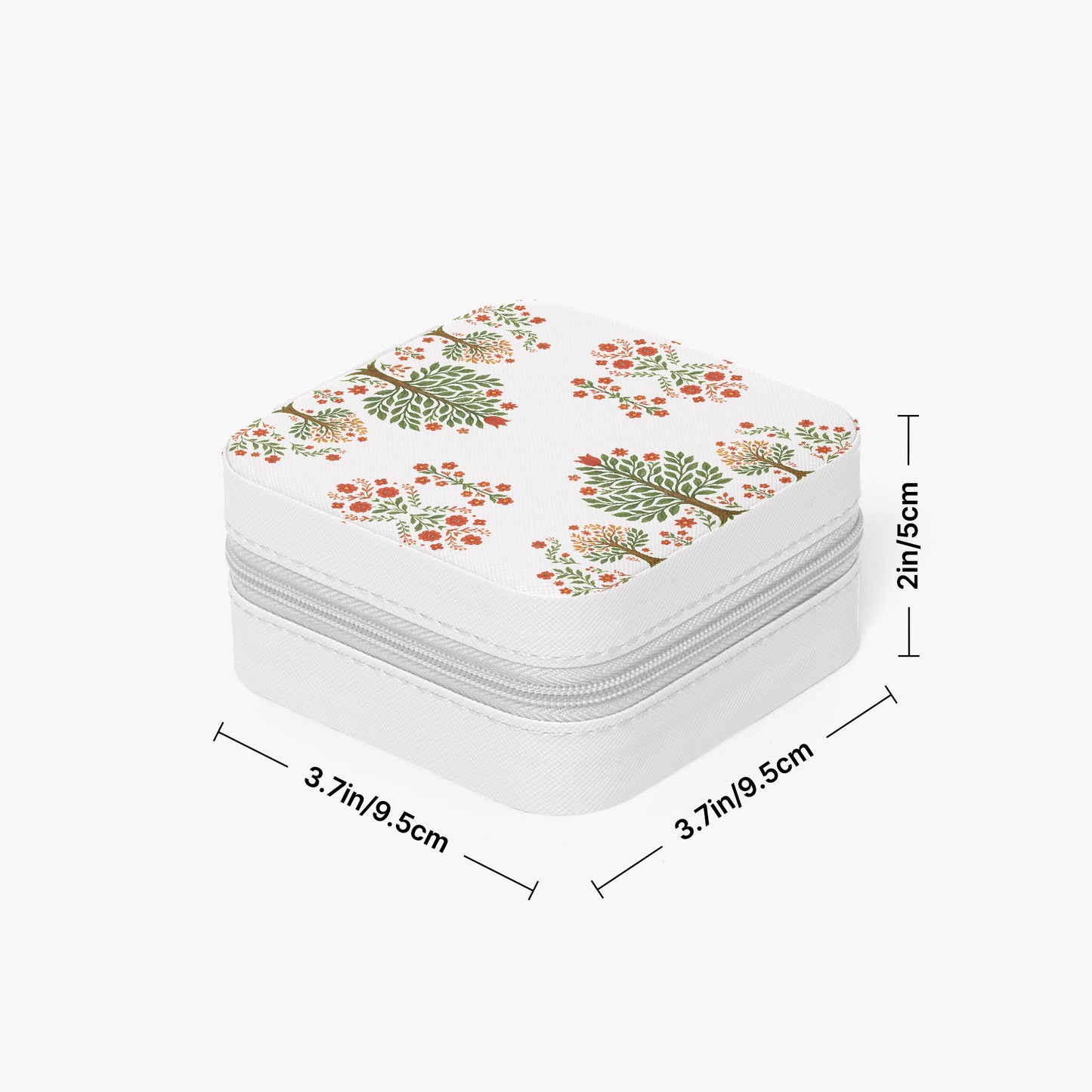 Matyo and kalocsai traditional Hungarian jewelry box case with floral pattern