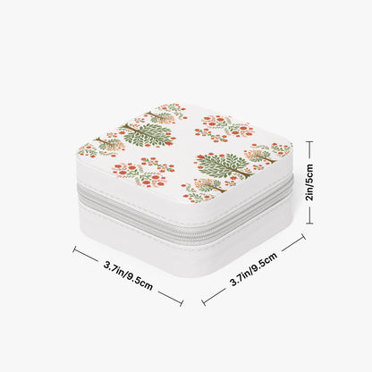 Matyo and kalocsai traditional Hungarian jewelry box case with floral pattern