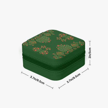 Matyo and kalocsai traditional Hungarian jewelry box case with floral pattern