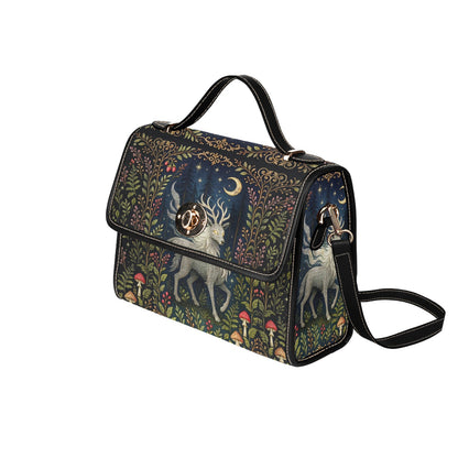 White Lidérc in Magical Forest Shoulder Bag