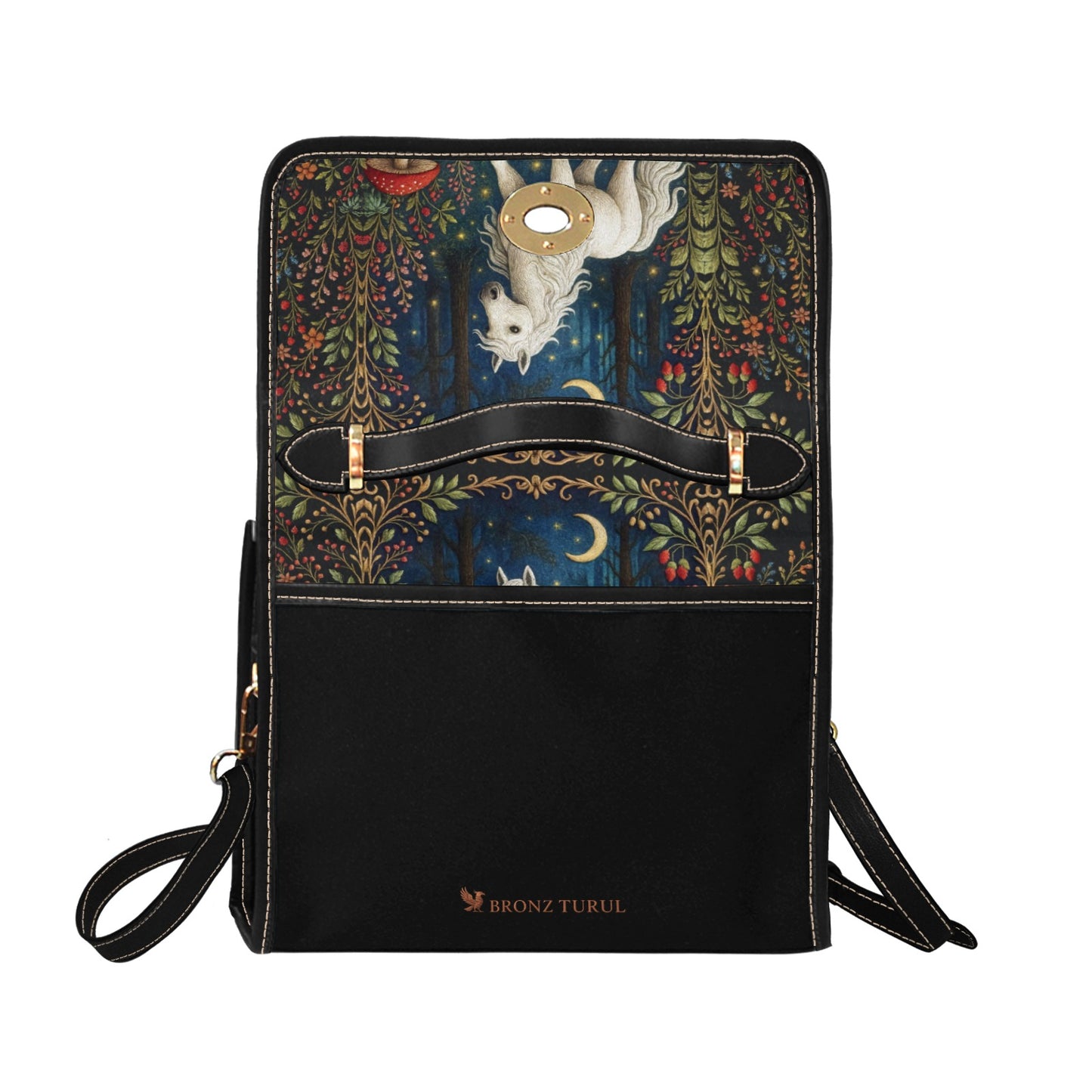 Táltos Horse in the Enchanted Forest Shoulder Bag