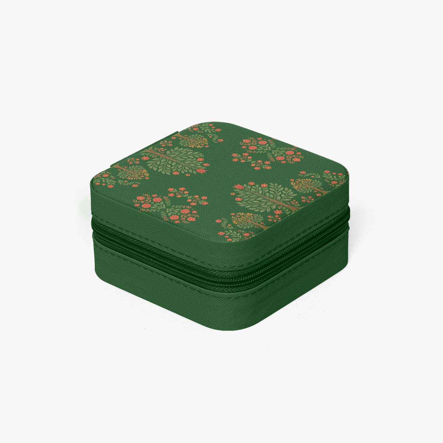 Matyo and kalocsai traditional Hungarian jewelry box case with floral pattern