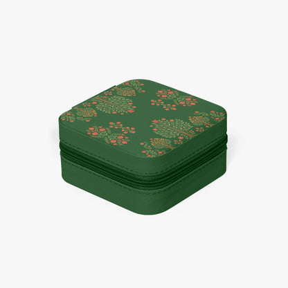 Matyo and kalocsai traditional Hungarian jewelry box case with floral pattern