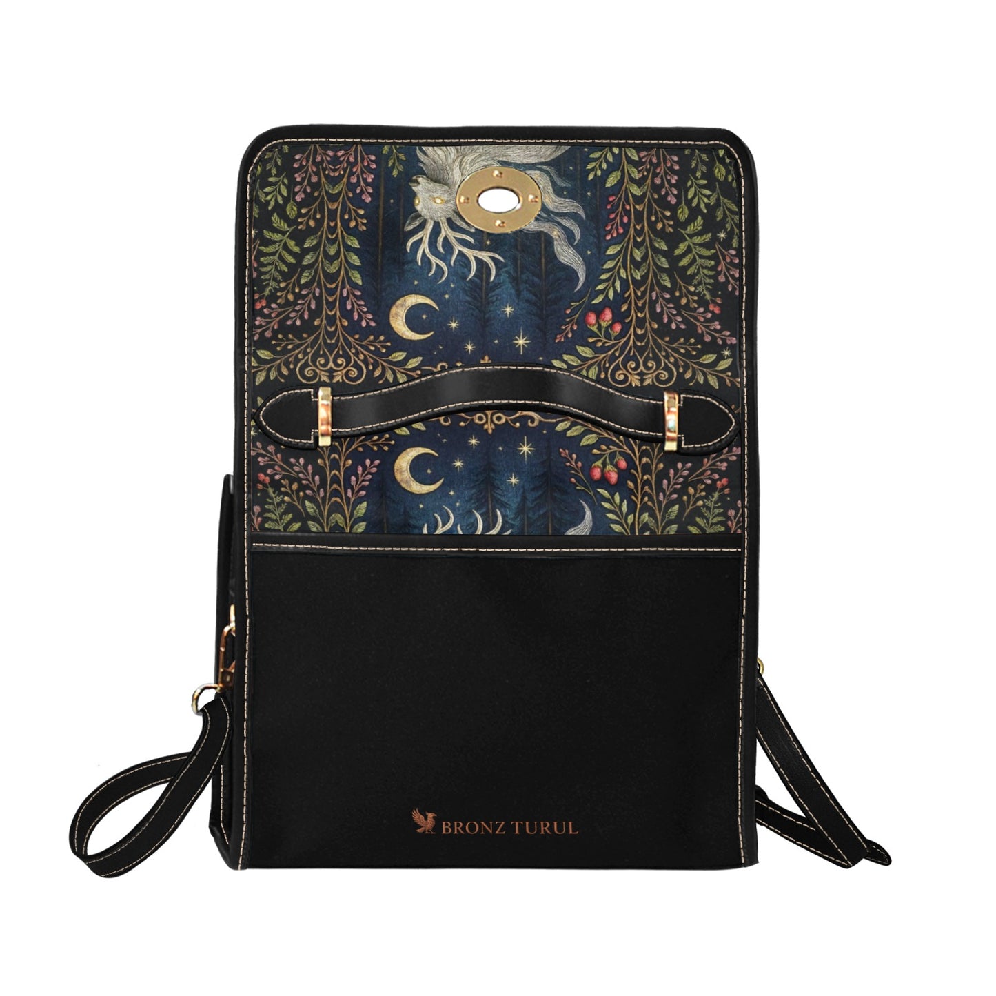 White Lidérc in Magical Forest Shoulder Bag