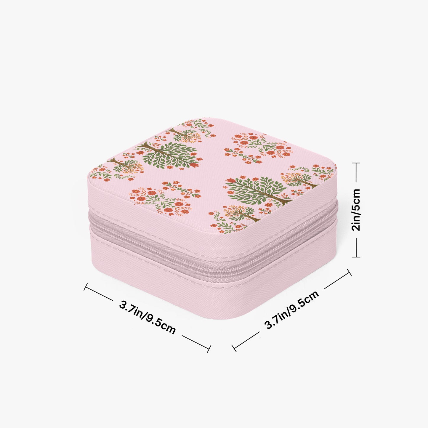 Matyo and kalocsai traditional Hungarian jewelry box case with floral pattern