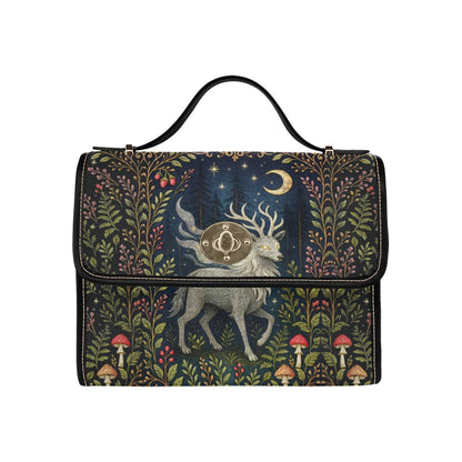 White Lidérc in Magical Forest Shoulder Bag