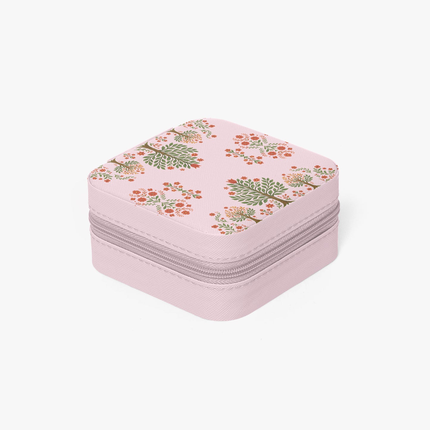 Matyo and kalocsai traditional Hungarian jewelry box case with floral pattern