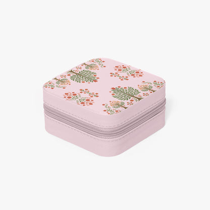 Matyo and kalocsai traditional Hungarian jewelry box case with floral pattern