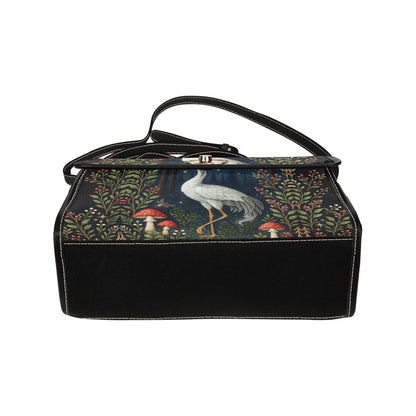 Crane Daru in the Enchanted Forest Shoulder Bag