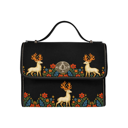 Csodaszarvas on the Flower Field Shoulder Bag