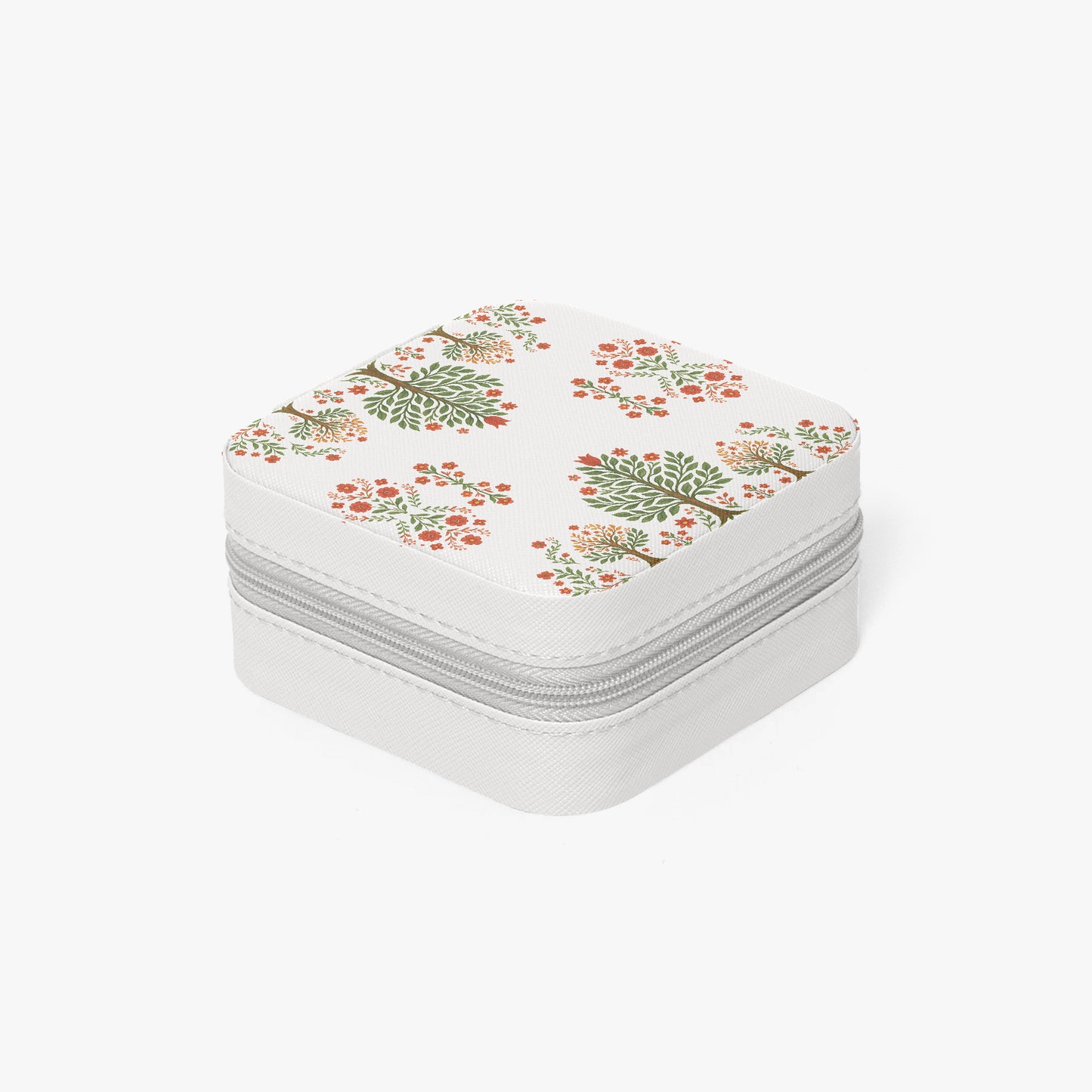 Matyo and kalocsai traditional Hungarian jewelry box case with floral pattern