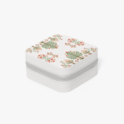 Matyo and kalocsai traditional Hungarian jewelry box case with floral pattern