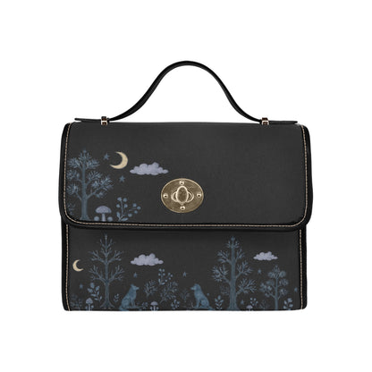Dreamy Wolf in the Forest Shoulder Bag